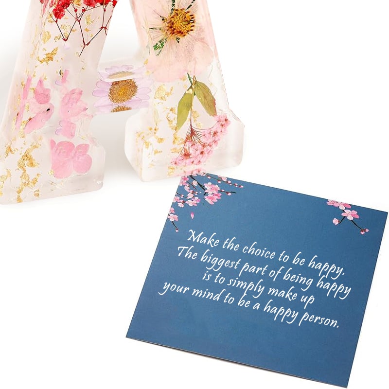 Handmade Floral Resin Night Light