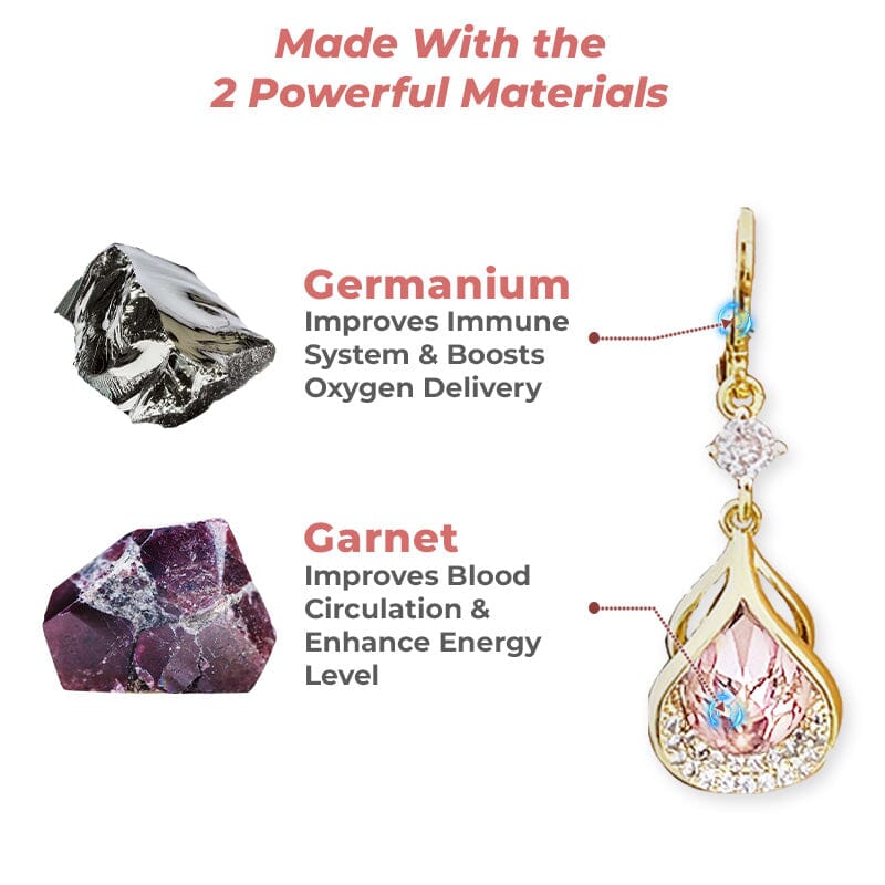 KISSHI Lymphvity Magnetherapy Germanium Earrings