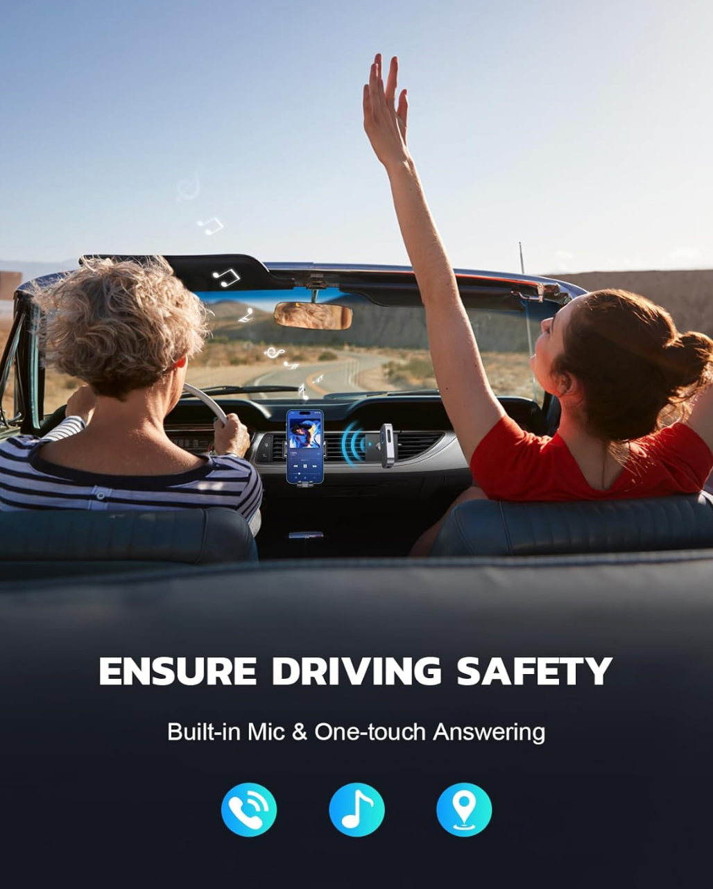 CILIFER® Car AUX to Bluetooth Receiver