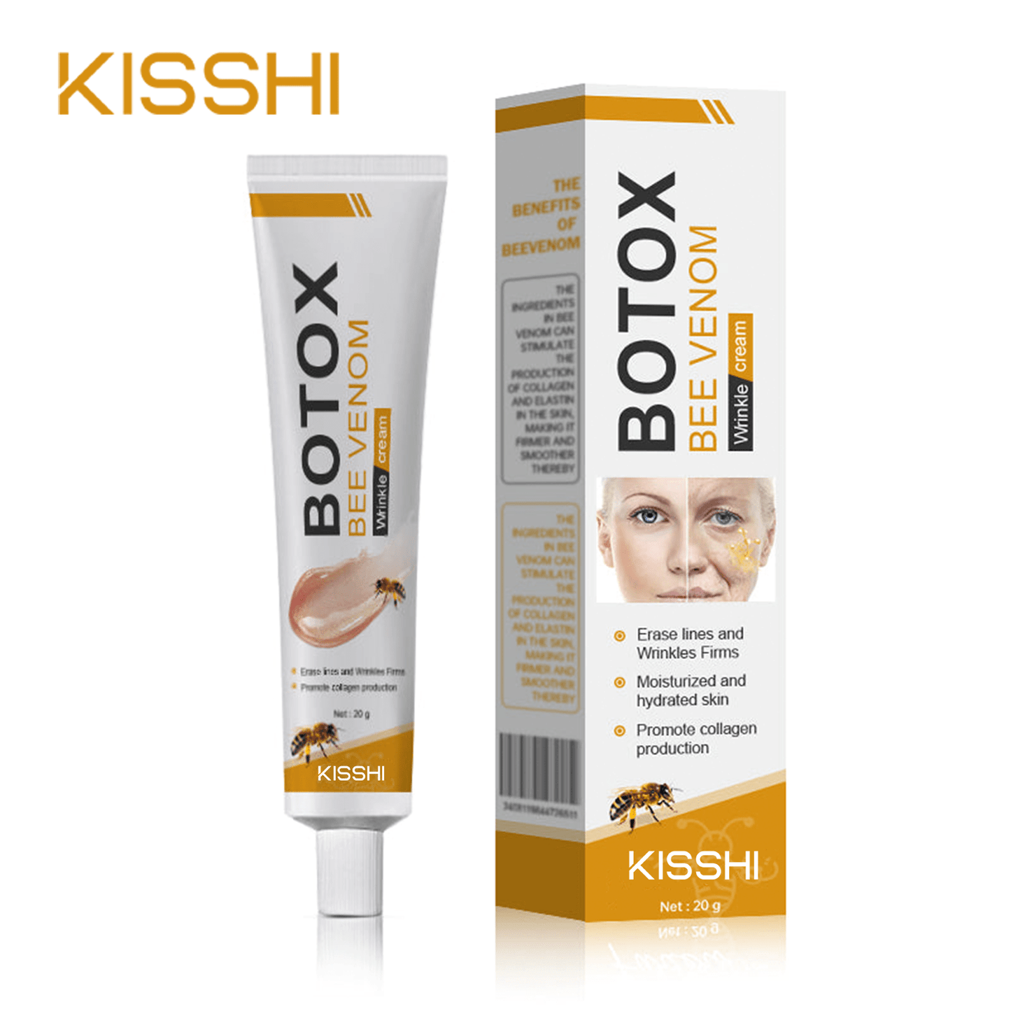 Kisshi™ Botox Bee Venom Wrinkle Removal Cream  D01