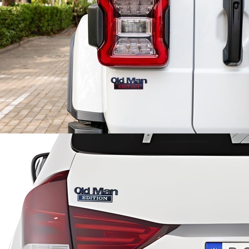CZTICLE® 🚗 Old Man Edition Car Emblem D02
