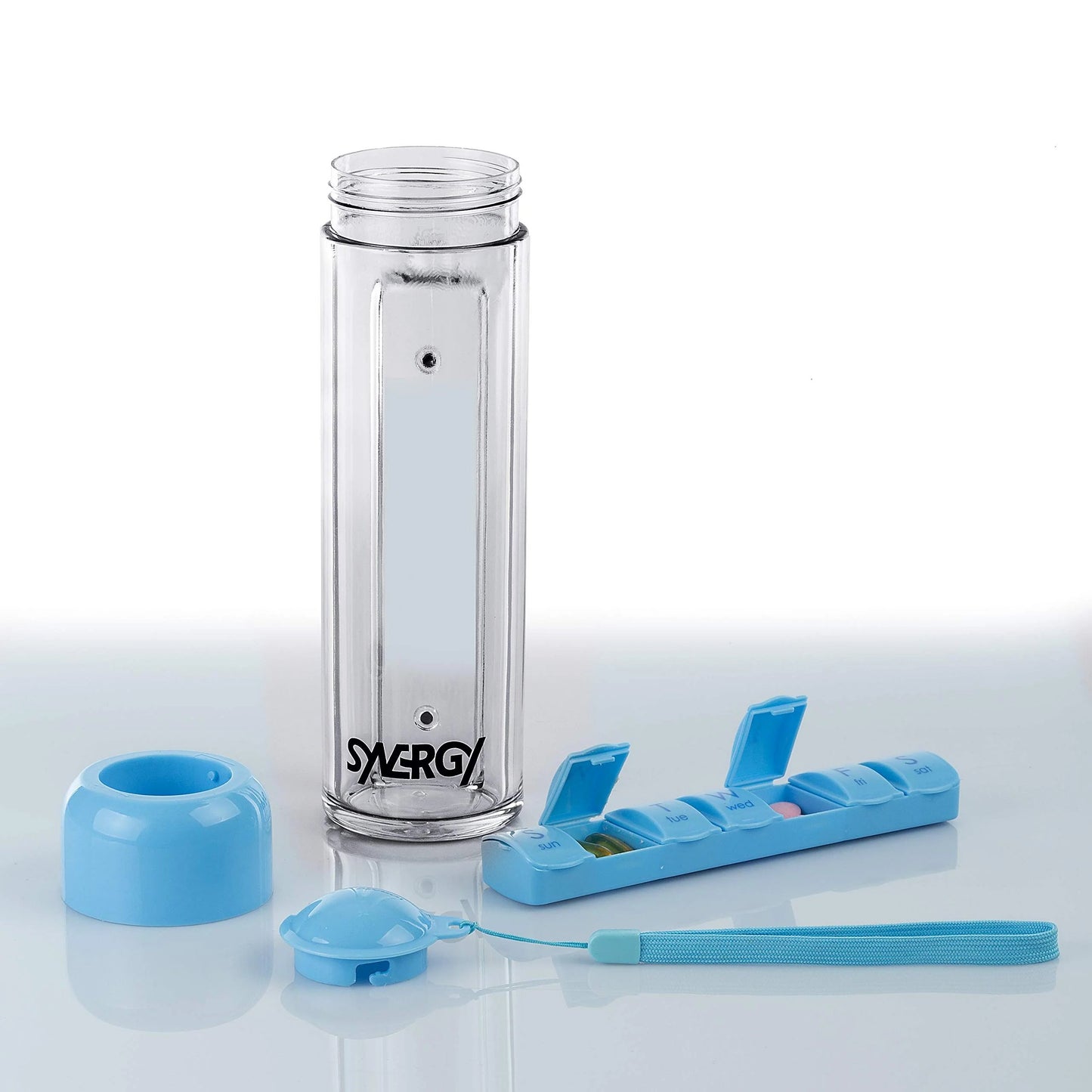 CZTICLE®🔥LAST DAY 50% OFF💊Synergy 7-Day Water Bottle & Pill Organizer (400ml) D01