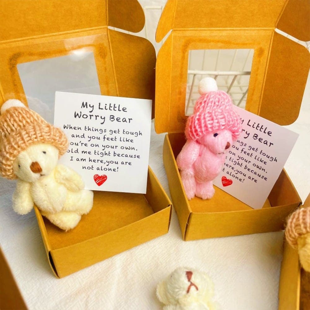 CZTICLE® 🎁Handmade Mini Plush Teddy Bear in Box D01