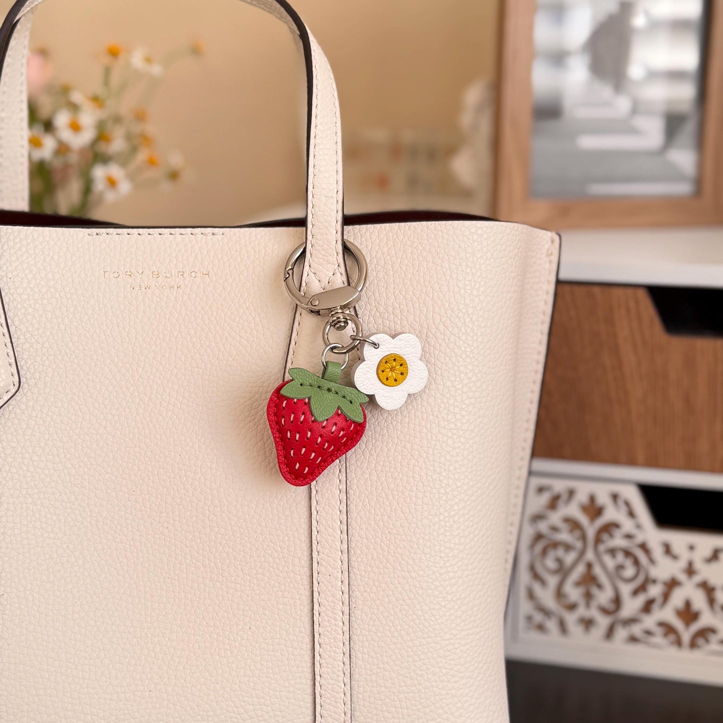 Cilifer®🍊🌼Leather Fruit And Flower Key Fob D01