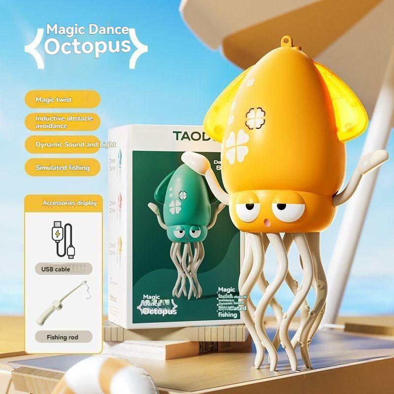 Cilifer® 🔥Electric Crawling Octopus Toy with LED Lights & Music D04