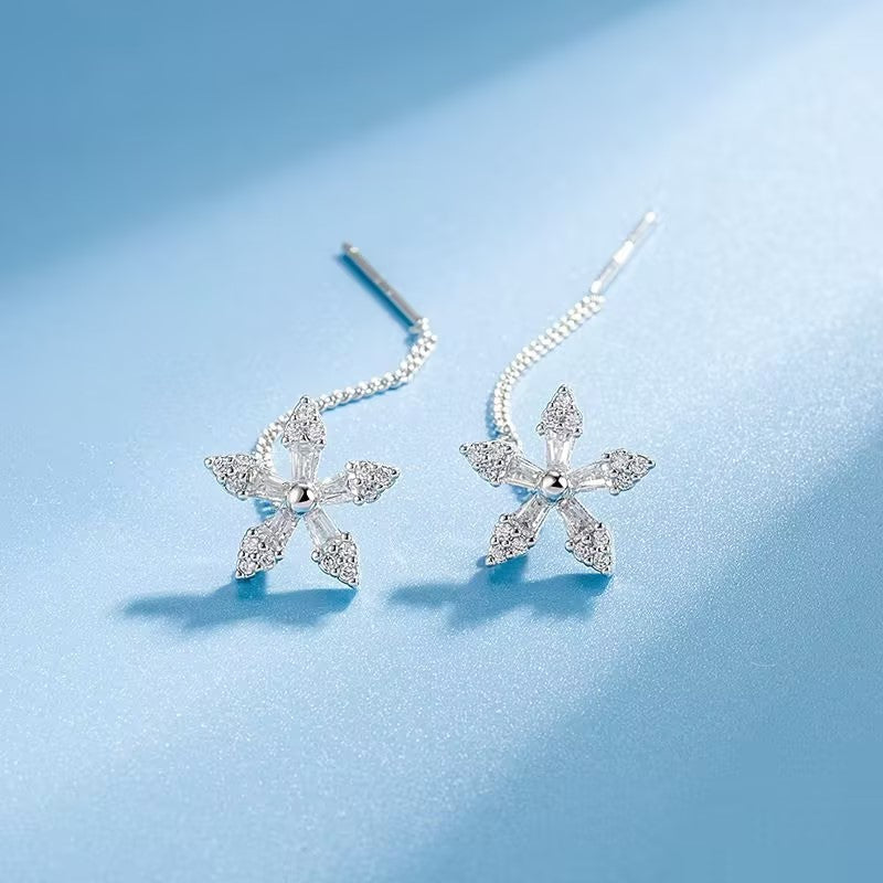 KISSHI™  Sweet Crystal Flower Long Earrings 🔥