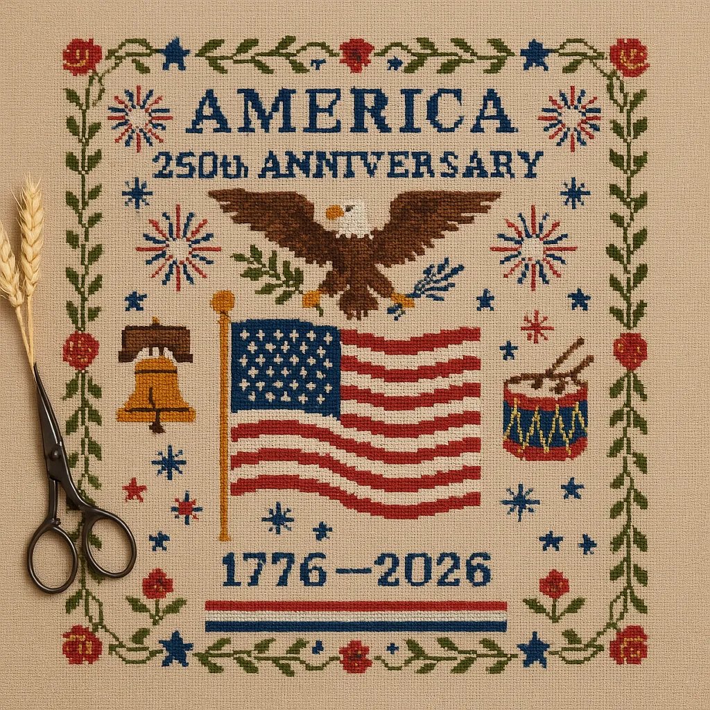 CZTICLE® 🔥US 250th Anniversary Cross Stitch Kit D01