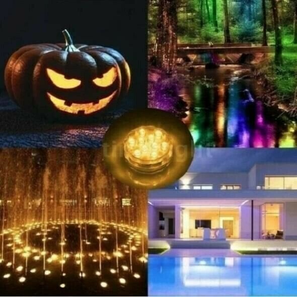 CiliferĀ® š„Submersible LED Pool Lights (RF Remote Control ) D01