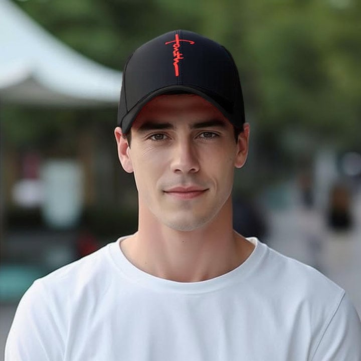✝Jesus Cross Blessed Faith Christian Religious Gift Sfrcord® Baseball Cap Men Women Dad Hat Trucker Hat Cowboy Hat D01