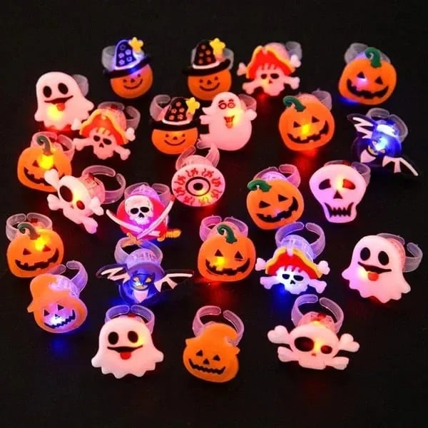 Oneswear® 🎁LED Light Halloween Glowing Ring😍 - Set with 50pcs D01