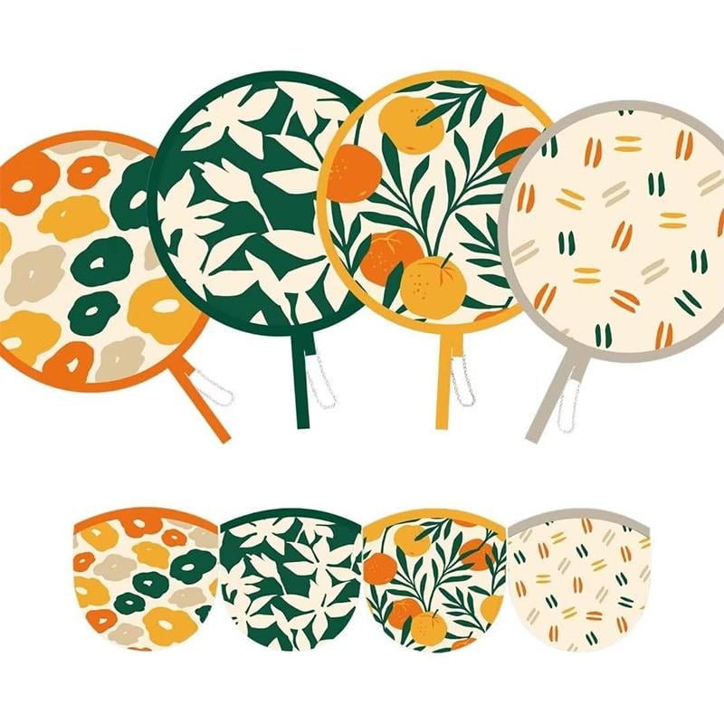 Cilifer® 🔥4-Pack Foldable Hand Fans – Boho Chic Cooling Fans for Summer D01