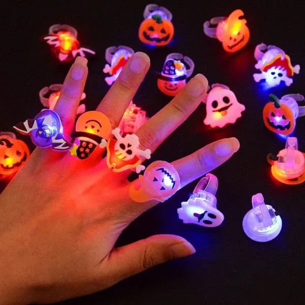 Oneswear® 🎁LED Light Halloween Glowing Ring😍 - Set with 50pcs D01
