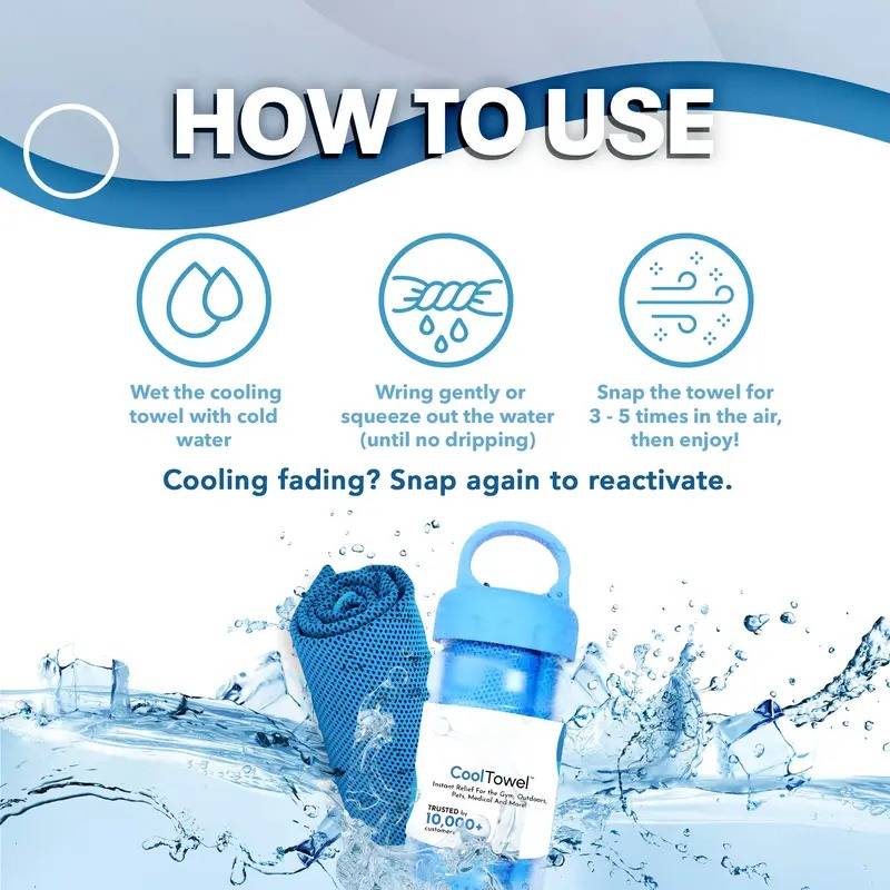 Cilifer® 🔥Buy 1 Get 1 Free🔥Cold Sweat Towel You Can Use Anywhere. Anytime! Reusable Soft Absorbent Cooling Portable D02