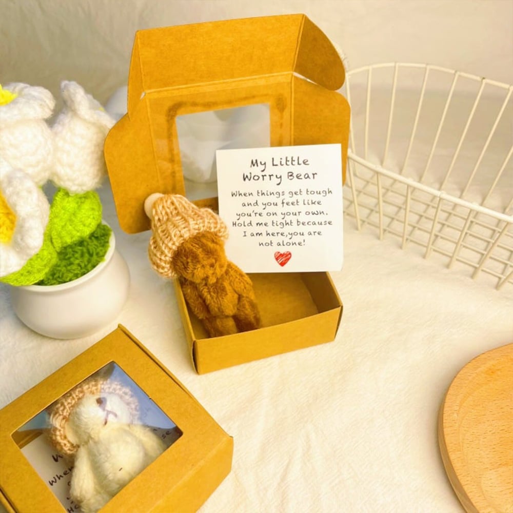 Cilifer® 🔥🎁Handmade Mini Plush Teddy Bear in Box D01