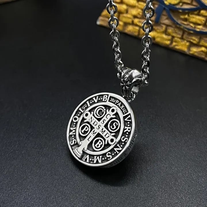 Oneswear® 🔥Last Day 50% OFF -✝️Saint Benedict Medal Pendant Necklace🎁Buy 2 Get 1 Free D01