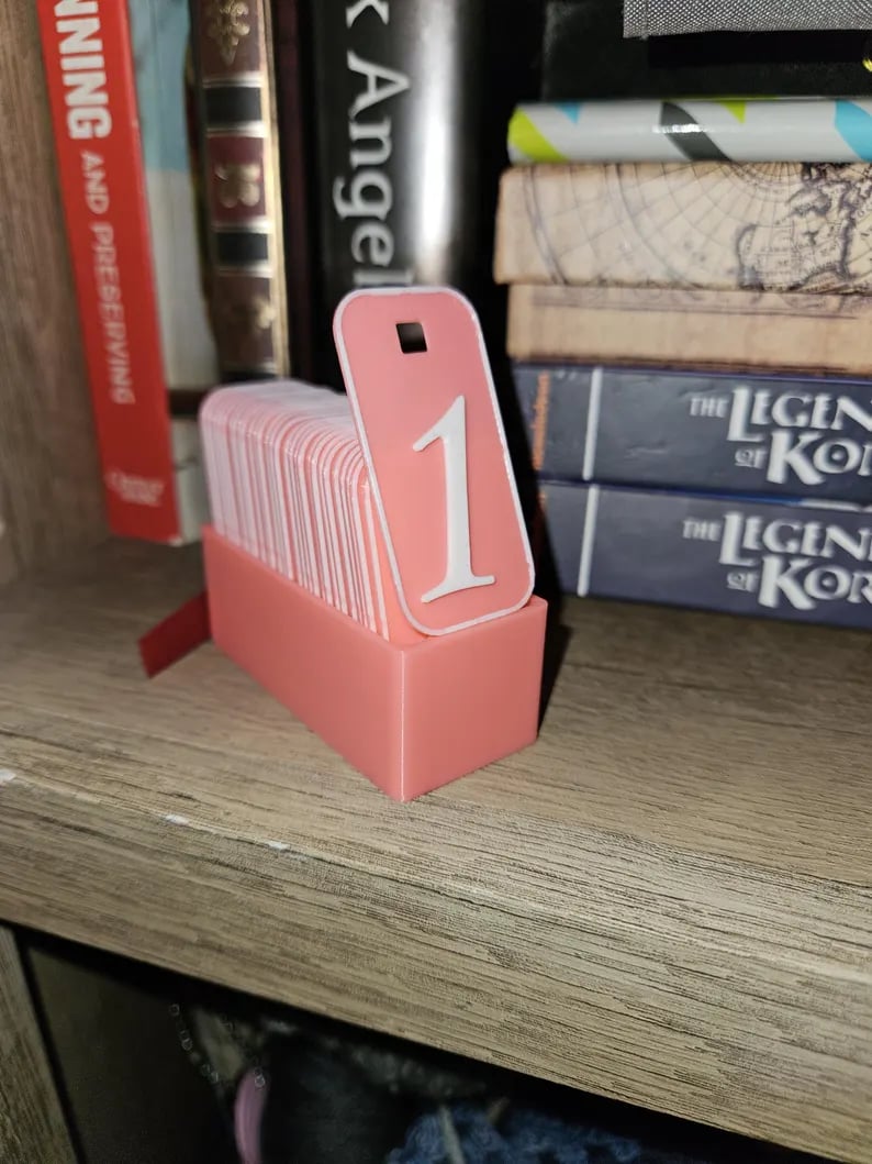 CZTICLE® Hanging Bookshelf Counter Bookish Decor Books Read This Year Counter D05