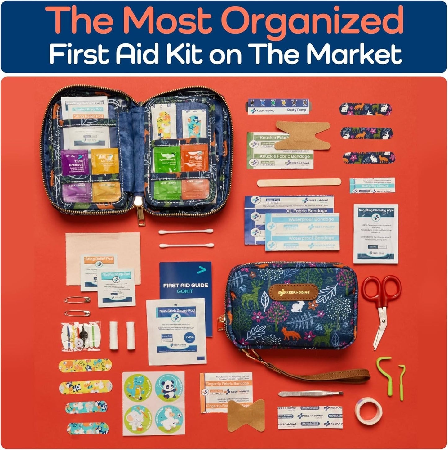 Cilifer® 🔥🏆Flash Sale⚡KeepGoing Kids Travel First Aid Kit – 130 Piece D01