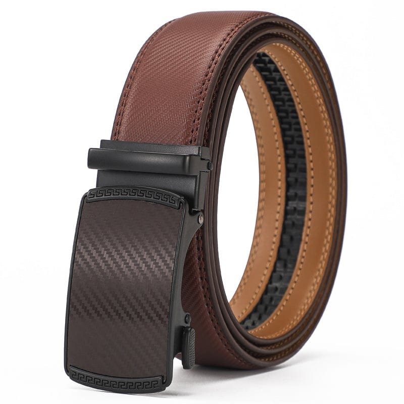 Sfrcord®🏆 Best Seller - Leather Ratchet Belt With Adjustable Buckle D01