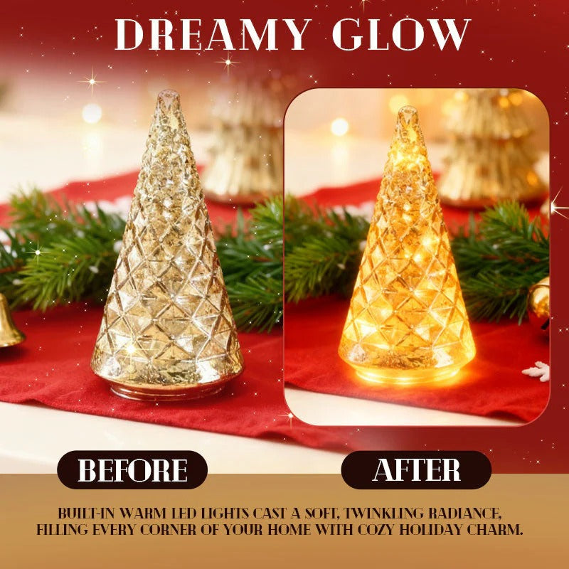 Billhol® 🔥LAST DAY 50% OFF 🔥 Set of 5 Illuminated Mercury Glass Trees 🎄04