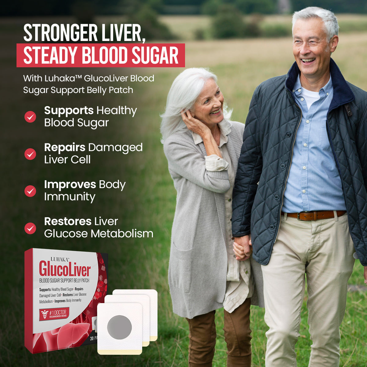 Luhaka™ GlucoLiver Blood Sugar Support Belly Patch 👨⚕️❤️🩹9