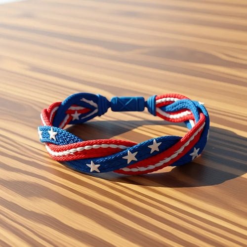 CZTICLE® USA Pride Woven Bracelet D03