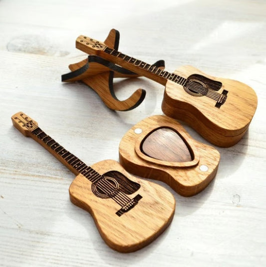 CZTICLE® ⏰LAST DAY 59% OFF🎁Wooden Acoustic Guitar Pick Box🎸 D01