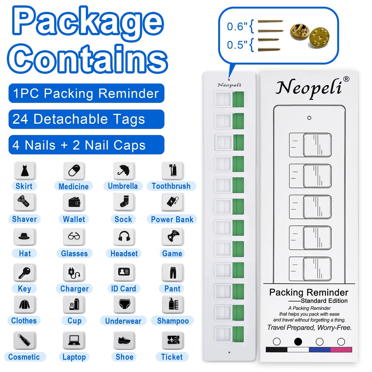 Cilifer® 🔥2025 NEW ARRIVAL🔥Packing Reminder - Reusable Travel Checklist D01
