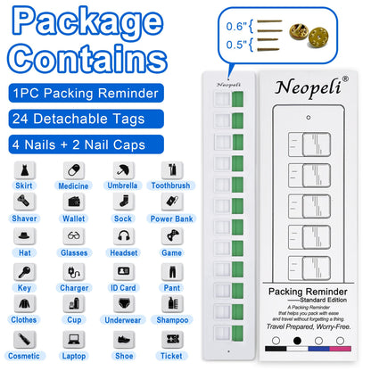 Cilifer® 🔥2025 NEW ARRIVAL🔥Packing Reminder - Reusable Travel Checklist D01