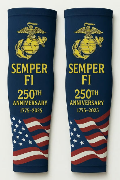Sfrcord® USMC 250th Anniversary Compression Arm Sleeve D01