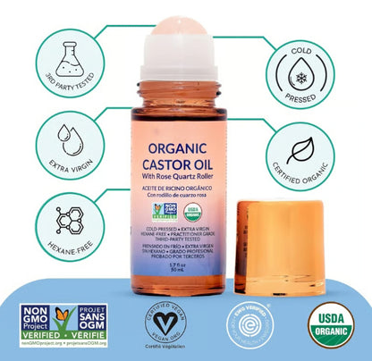 CZTICLE® 🌿 Refresh & Revive - 49% OFF - ✨ Organic Castor Oil Roll-On - For Radiant Skin, Lush Hair & Relaxation D01