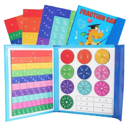 CZTICLE® Montessori Magnetic Book Fraction Puzzle For Children D03