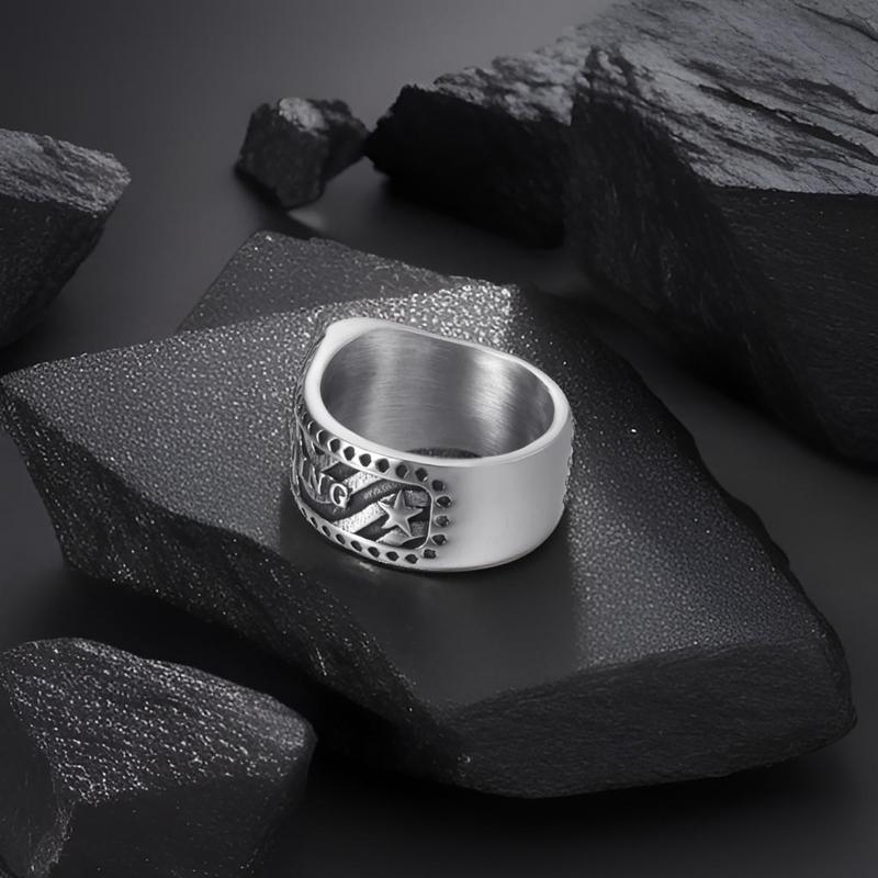 CZTICLE® "Keep Fu**ing Going" Vintage Gothic Skull Ring d02