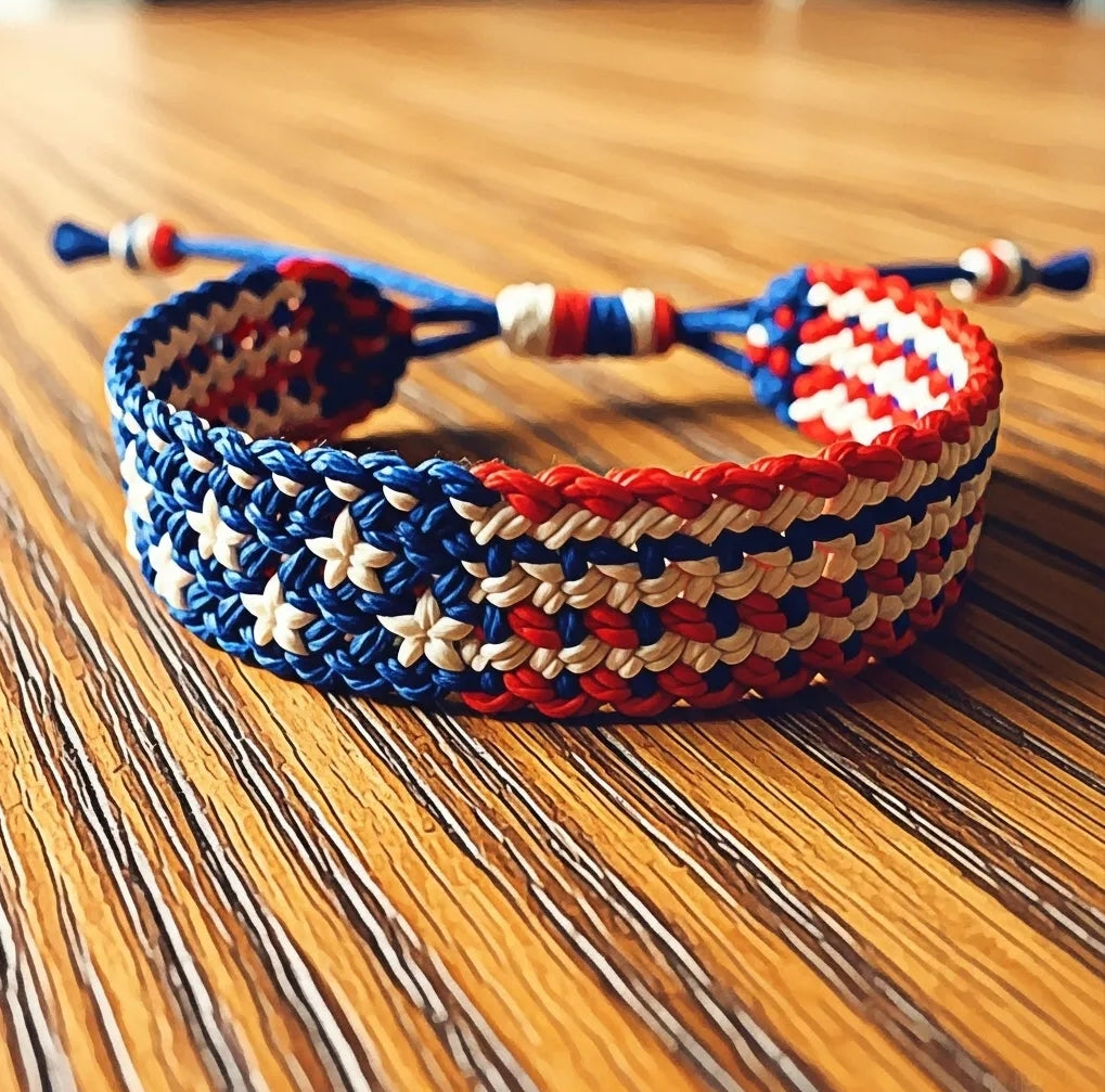 CZTICLE® USA Pride Woven Bracelet D03