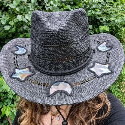 Sfrcord®  Last Day 50% OFF🔥Suncatcher Cowgirl Straw Prism Hat D02