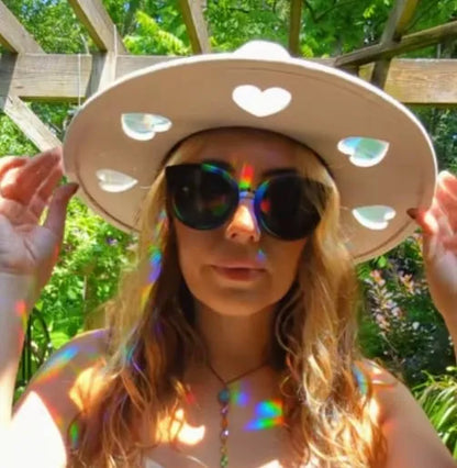 Sfrcord®  Last Day 50% OFF🔥Suncatcher Cowgirl Straw Prism Hat D02