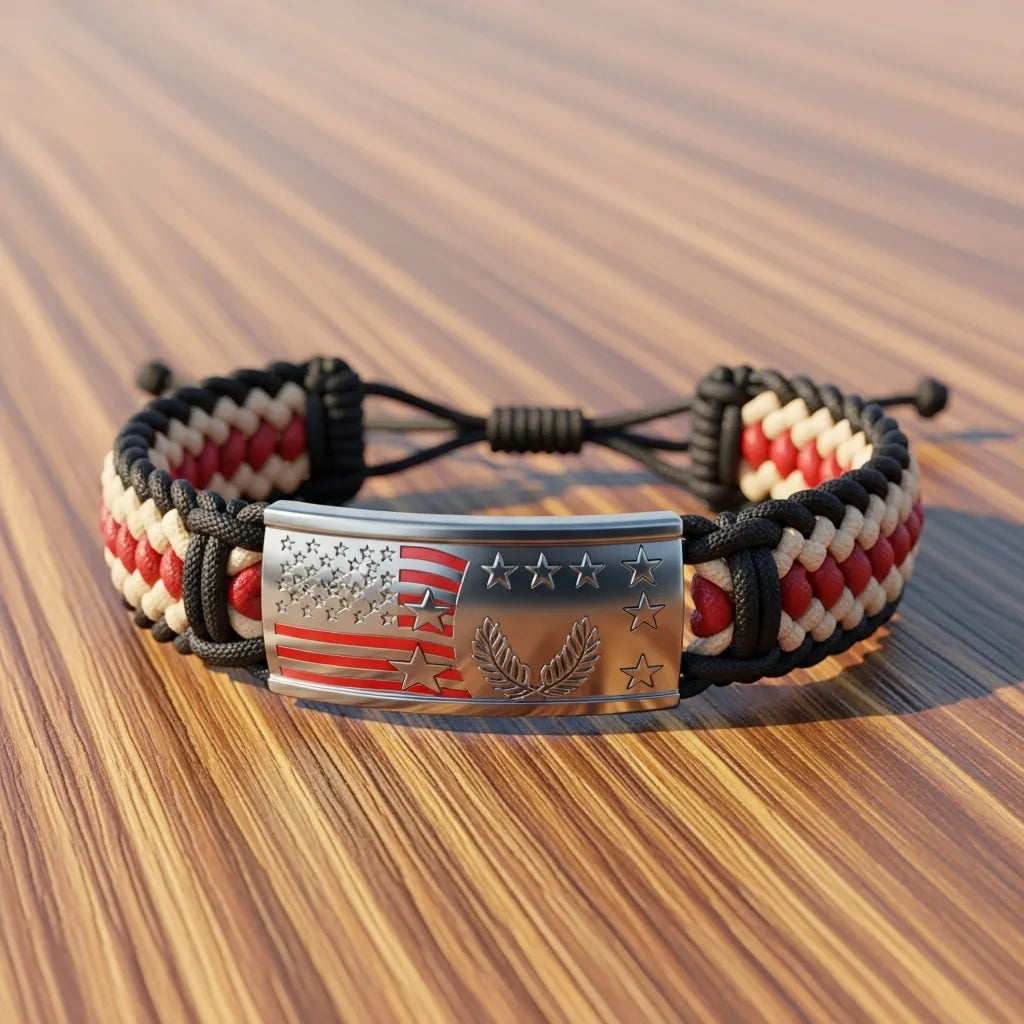 CZTICLE® Adjustable Patriotic Wristband D01