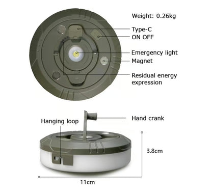 Billhol® Outdoor Waterproof Portable Stowable String Light D03