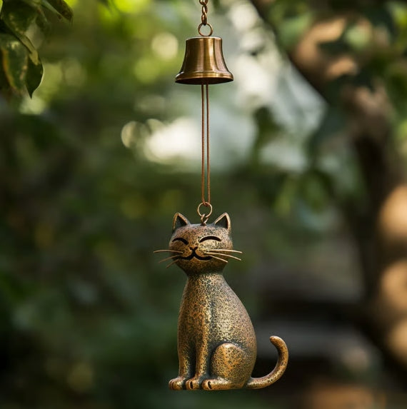 CZTICLE®  ✨LAST DAY ONLY 49% OFF🔥Handmade Retro Cat Wind Chime D01