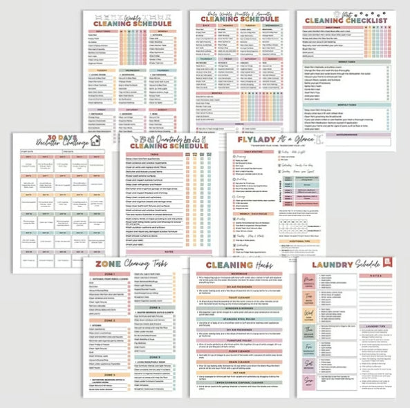 CZTICLE® ADHD Cleaning & Organizing Toolkit - Chore Planner✔ D01