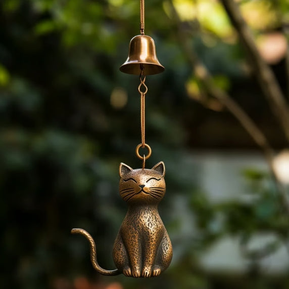 CZTICLE®  ✨LAST DAY ONLY 49% OFF🔥Handmade Retro Cat Wind Chime D01
