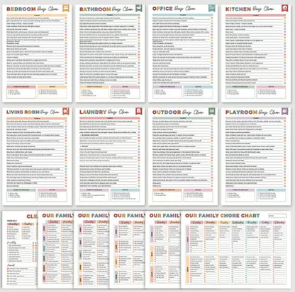 CZTICLE® ADHD Cleaning & Organizing Toolkit - Chore Planner✔ D01