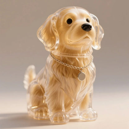 CZTICLE® Dog Hair Collector Keychain Charm Memorial Storage Box D01