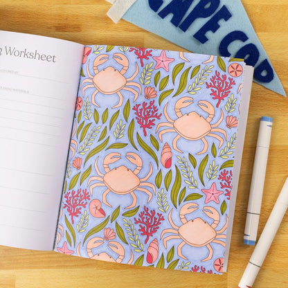 Cilifer®🎨 Coastal Americana Coloring Book – 40 Hand-Drawn Designs on Thick. Single-Sided Perforated Pages D01