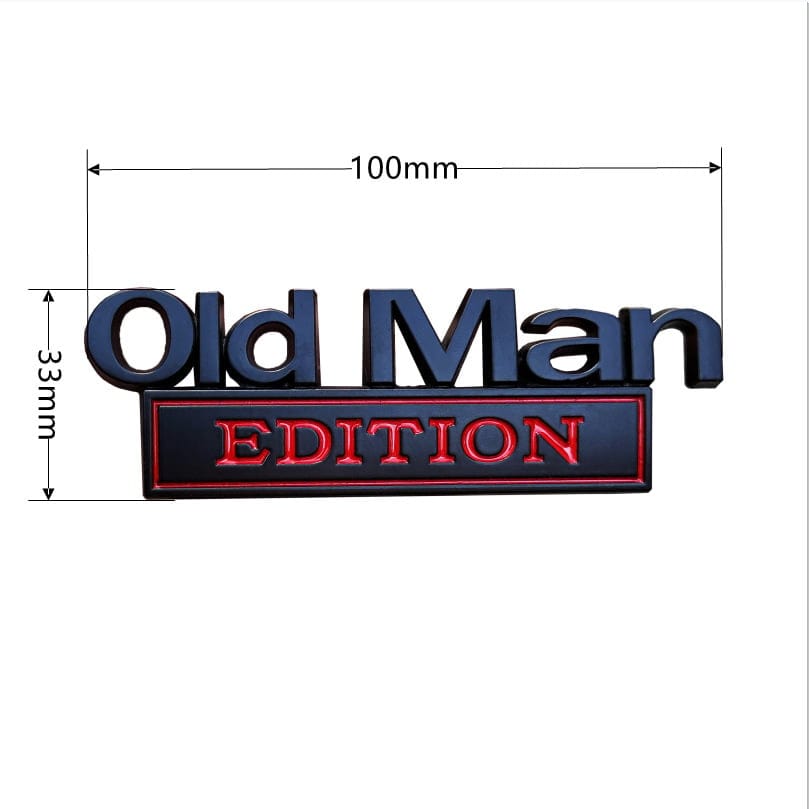 CZTICLE® 🚗 Old Man Edition Car Emblem D01