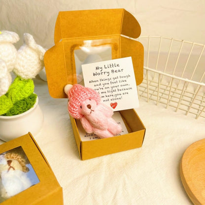 Cilifer® 🔥🎁Handmade Mini Plush Teddy Bear in Box D01