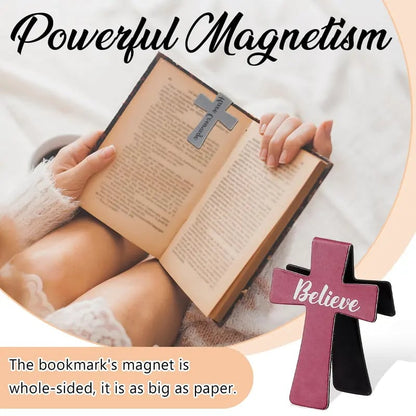 🔥LAST DAY 50% OFF -📖12 Pcs Magnetic Cross Bookmarks Gifts for Bible Study. ✝️ D01