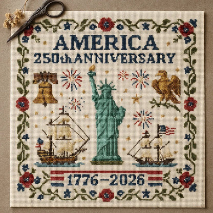 CZTICLE® 🔥US 250th Anniversary Cross Stitch Kit D01