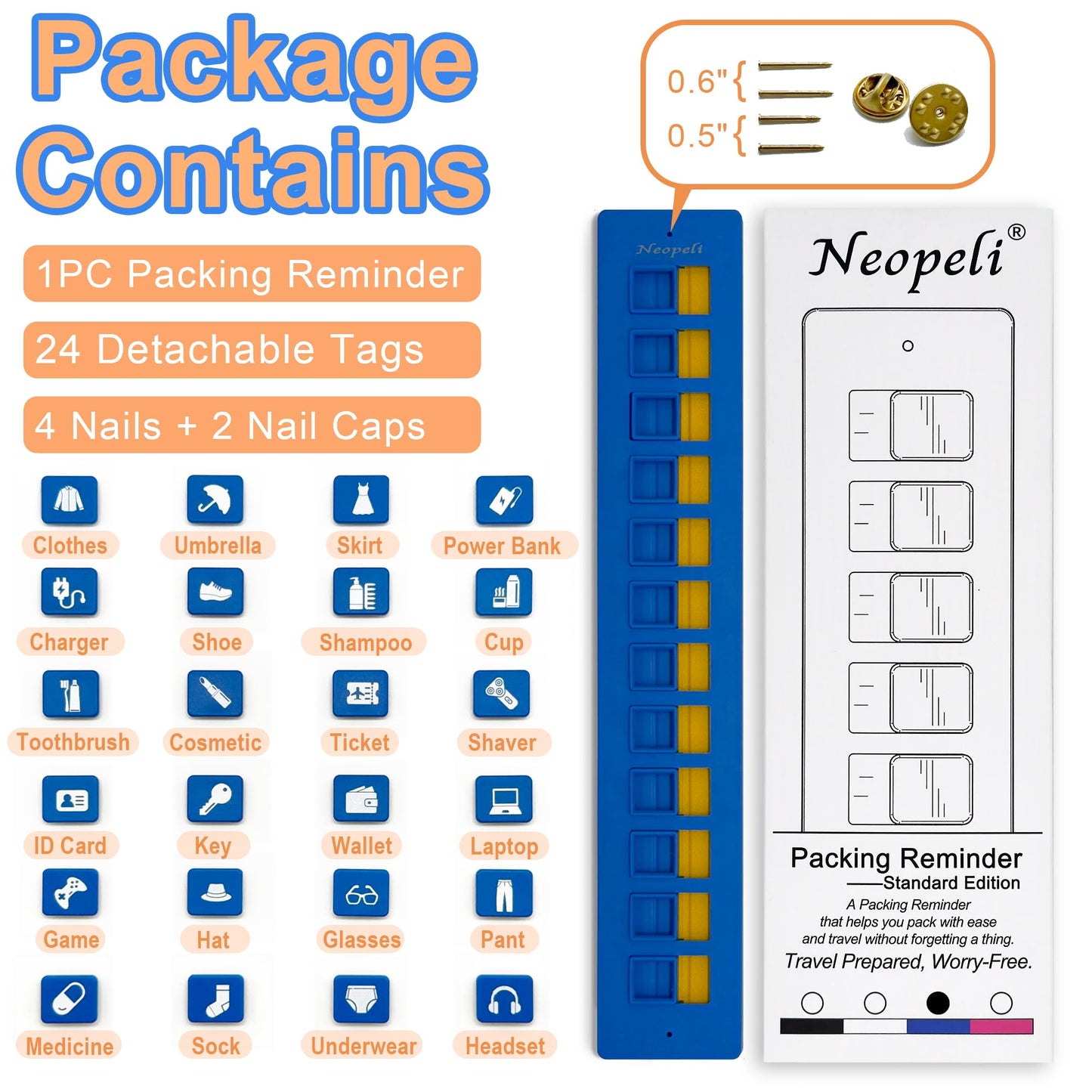 Cilifer® 🔥2025 NEW ARRIVAL🔥Packing Reminder - Reusable Travel Checklist D01