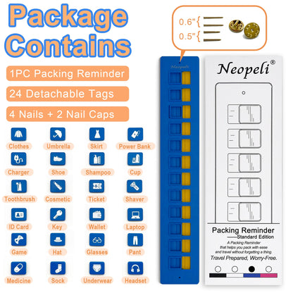 Cilifer® 🔥2025 NEW ARRIVAL🔥Packing Reminder - Reusable Travel Checklist D01