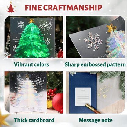 3D Christmas Cilifer® 🔥 Handmade Cards D01